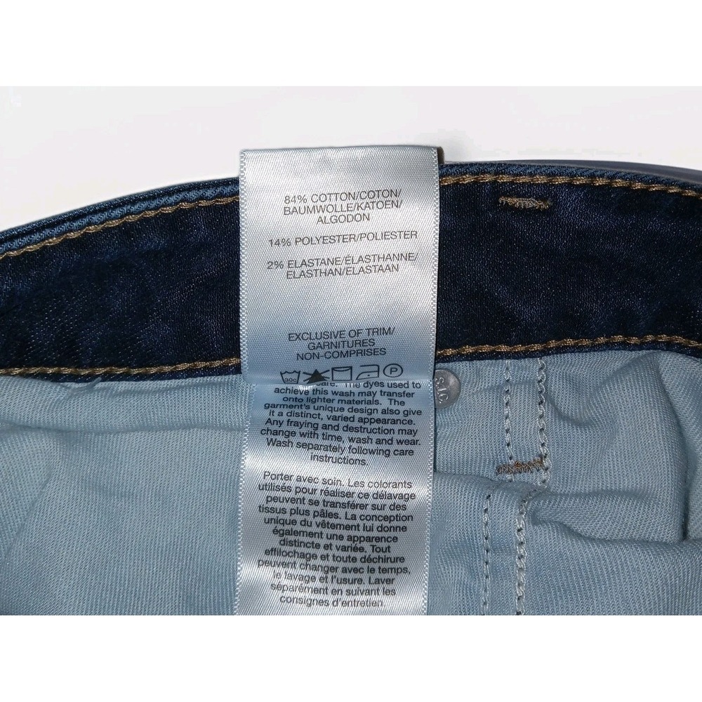 Silver Jeans Co Skinny Jeans Womens 20 Dark Wash Distressed Frayed Hem High Rise - Picture 12 of 16